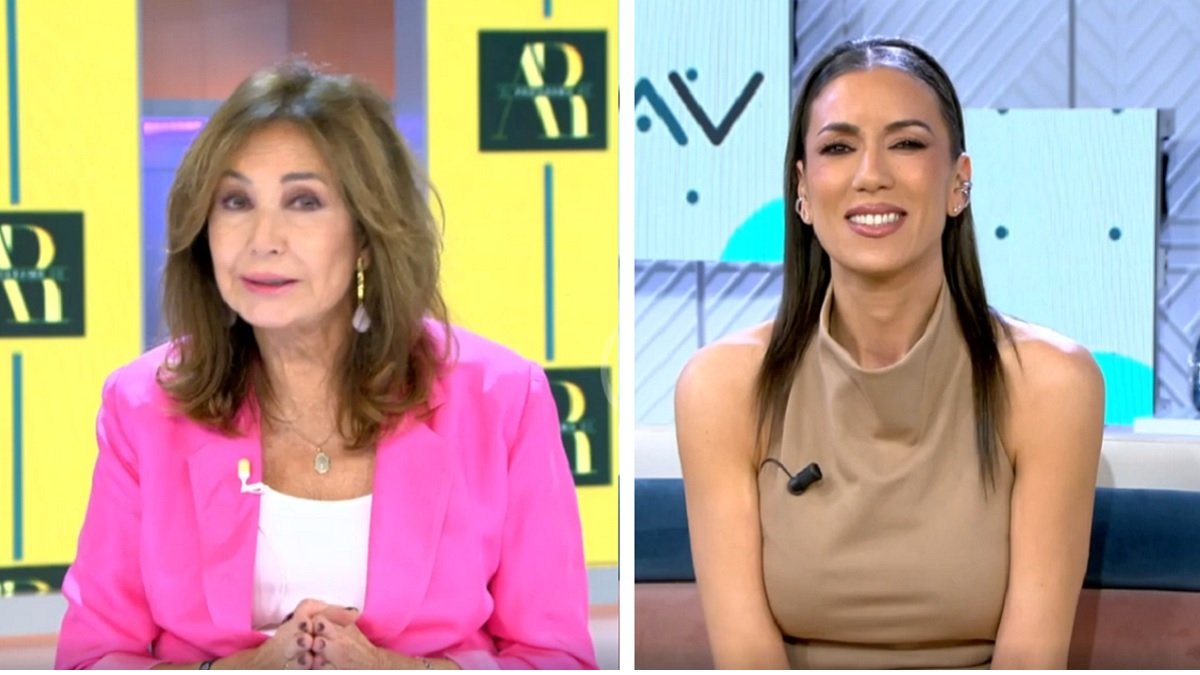 Ana Rosa Quintana felicita a Patricia Pardo por haber sido elegida como conductora del encuentro de León XIV en el Santiago Bernabéu