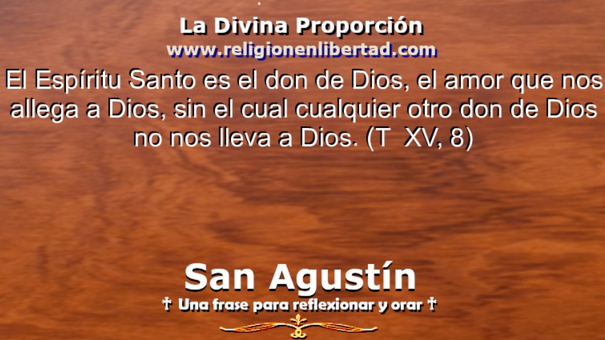 🔹San Agustín. De Trinitate  XV, 8 🔹