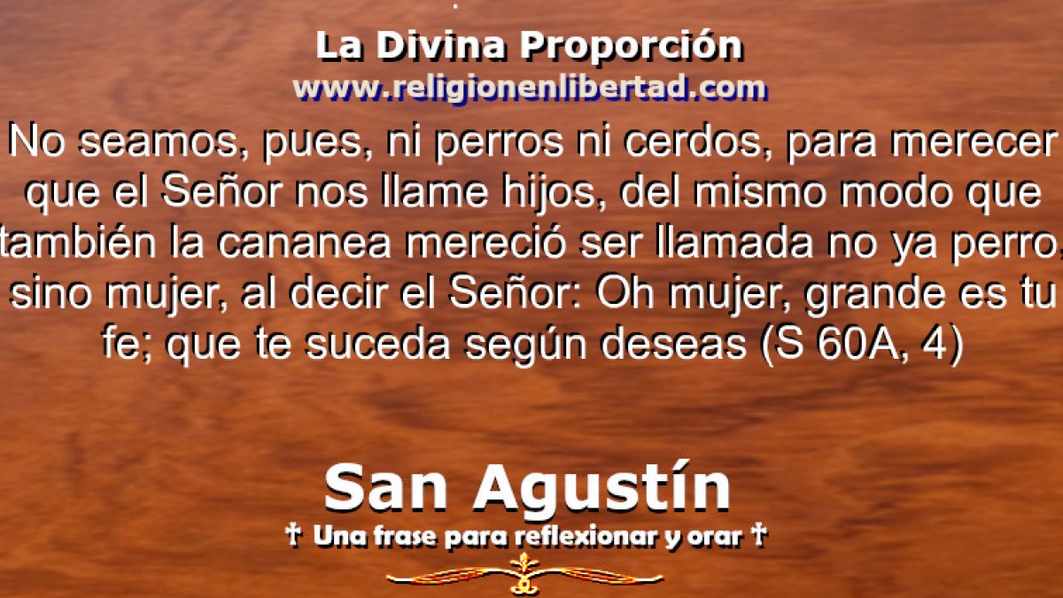 🔹San Agustín. Sermón 60A, 4🔹