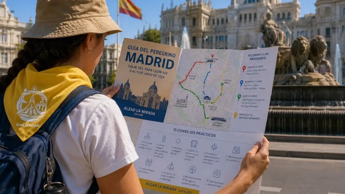 Guía del peregrino de la organización para los días de León XIV en Madrid