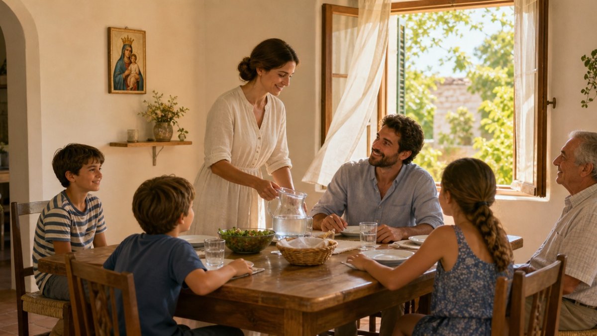 Una tarde de verano en la que la casa se entiende como un pequeño reino donde quien está al frente se levanta para servir, y María Reina inspira un liderazgo hecho de humildad y cuidado.