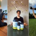 Tres momentos de don Alberto Ravagnani en el 'reel' de Instagram objeto de la polémica.