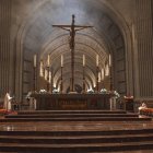 El Altar Mayor de la basílica de la Santa Cruz del Valle de los Caídos, un lugar privilegiado para admirar y vivir el valor de la permanencia.