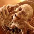 Gollum, encarnación tolkieniana del hombre subyugado por el pecado que simboliza el Anillo.