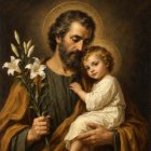 Un san José al oleo, generado por la IA para Religión en Libertad