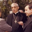 El cardenal Tarancón con su vicario general Martín Patino en años de la Transición en España