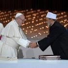 El encuentro entre ambas autoridades religiosas se produjo en Abu Dabi / Vatican Media