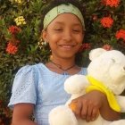 La pequeña Yuxury recibió una bala en la cabeza, perdió sangre y masa encefálica, tiene una lesión cerebral... y está perfectamente bien...