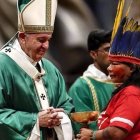 Francisco, durante la inauguración del sínodo amazónico que tuvo lugar del 6 al 27 de octubre de 2019 en el Vaticano.