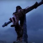 El arte cristiano (pintura, escultura, música, poesía...) ha convertido el espanto del suplicio de la Cruz en objeto de Belleza como vía de acceso a la Verdad. En la imagen, la muerte de Cristo en «La Pasión» de Mel Gibson.