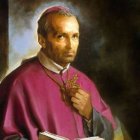 Retrato clásico de San Alfonso María de Ligorio, patrón de moralistas y confesores