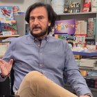 José María Zavala, durante una presentación de 'El Reloj del Apocalipsis' en la que participaron la periodista Ana Samboal y el doctor José Cabrera.