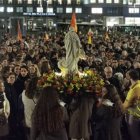 Unas 3.000 personas asistieron a la tercera edición del Rosario por la Juventud de España, que contó con la presencia del cardenal Osoro (Fotos: J.M.C.).