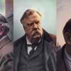 "La imaginación católica enfatiza que las cosas de este mundo tienen un significado espiritual, además de material. No hay lugar impío ni pecado tan grave del que no pueda escribirse" (de izquierda a derecha: Tolkien, Chesterton y C.S. Lewis).