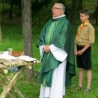 Una misa de campo con Scouts de Europa de Troyes en 2013