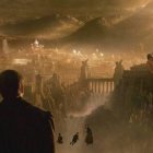 Cuerpos sutiles que vuelan, de resucitados, en la película de 1998 Más Allá de los Sueños