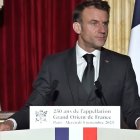 El presidente de Francia, Emmanuel Macron, se dirige al Gran Oriente de Francia el 9 de noviembre de 2023, con motivo del 250º aniversario de esta organización masónica.