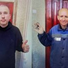 Los sacerdotes Ivan Levytsky y Bohdan Geleta, detenidos en Rusia durante más de año y medio.