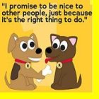 Prometo ser majo, porque es lo correcto, dice el perrito