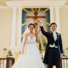 Cheryl Wee y Roy Fong se casaron en la catedral del Buen Pastor, en Singapur