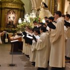 La Escolanía del Valle de los Caídos, en uno de sus conciertos, en este caso dirigida por uno de sus alumnos.