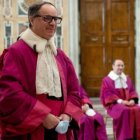 Alejandro Arellano al ser designado Rector de la Rota Romana en 2021