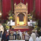 Ostensión en 2016 de la Santa Túnica de Argenteuil, la última hasta la fecha.