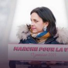 Una de las ponentes en la Marcha por la Vida 2025 en París el domingo 19 de enero