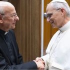 Fernando Ocáriz, prelado del Opus Dei, fue recibido por el Papa León en su primer miércoles como Pontífice
