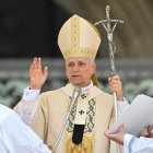 León XIV en la misa de inicio de su pontificado, el 18 de mayo de 2025