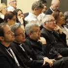 En primer término en la foto, tercero y cuarto por la izquierda, José María Alsina, director del congreso Cor Iesu, Spes Mundi, y Luis Argüello, arzobispo de Valladolid.