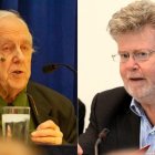 El escocés Alasdair McIntyre (1929-2025), a la izquierda, y el inglés John Milbank (n. 1952), converso al catolicismo el primero, anglicano el segundo: dos visiones críticas coincidentes sobre la modernidad.