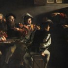 Caravaggio, 'La vocación de San Mateo' (1601), una obra característica de la pintura barroca.