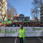 La marea verde esperanza recorre Madrid en defensa de cada vida humana.