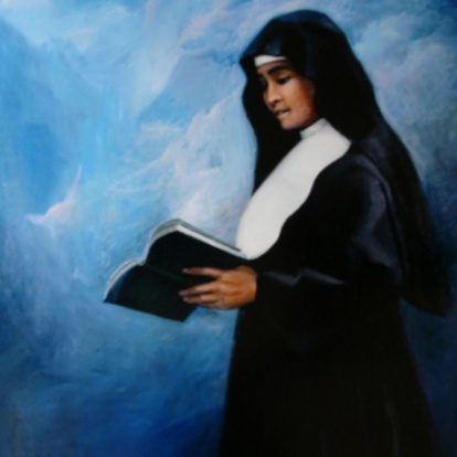 Sor Eusebia Palomino, en el retrato del pintor Manuel Parreño.