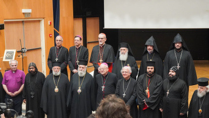 Obispos siríacos, armenios, latinos y protestantes de Tierra Santa acompañan a Pizzaballa y Teófilos III en su denuncia de la guerra