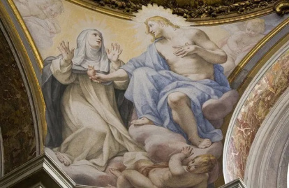 Santa Catalina de Siena, visiones con Jesús