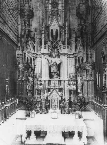 Retablo de San Pancracio, en Santa María del Pino, antes de 1928.