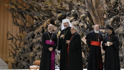 Jerarcas de Iglesias católicas orientales y de su dicasterio en el Aula Pablo VI, en el Jubileo de las Iglesias orientales