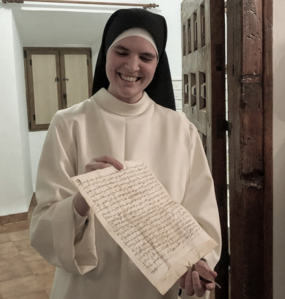 Sor Teresa es monja dominica en la casa natal de Santo Domingo.
