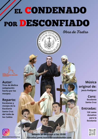 Cartel anunciador de 'El condenado por desconfiado' de Tirso de Molina.