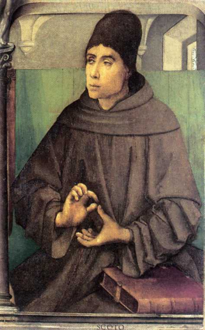 Juan Duns Scoto (1265-1308), uno de los grandes filósofos y teólogos medievales, en un retrato de Justo de Gante (c. 1476).
