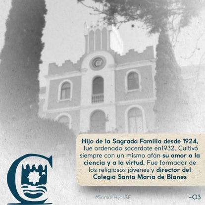 El religioso pertenecía la orden fundada por san José Manyanet