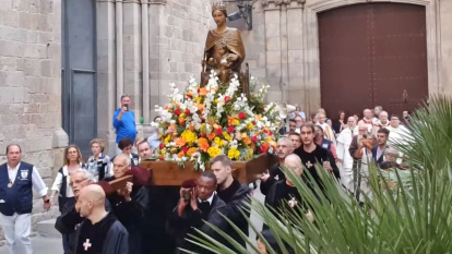 Procesión de la Virgen de la Merced en Barcelona, en 2022.