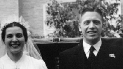 El beato mártir Josef Mayr-Nusser y su esposa Hildebrand, en su boda, un par de años antes de ser martirizado