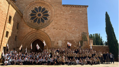 Encuentro nacional de Scouts de Europa en Santa María de Huerta (Soria), foto de grupo de 2024