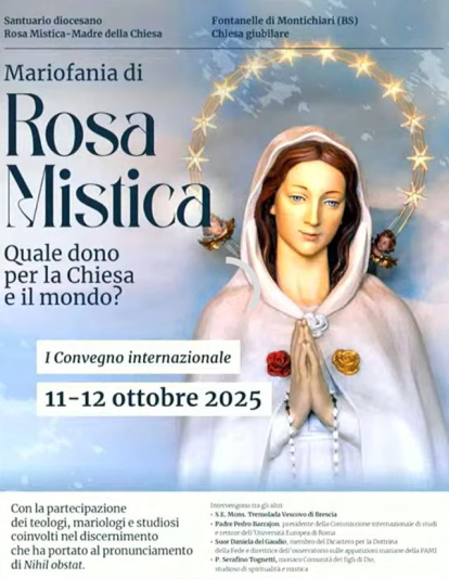 Cartel del I Encuentro Internacional sobre Rosa Mística.