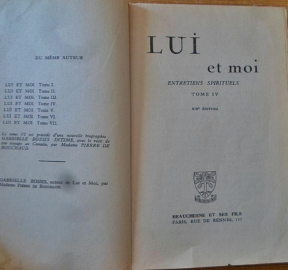 El plan de 'Lui et moi' en siete tomos, en las primeras ediciones de los años cuarenta, cuando ya fue un éxito.