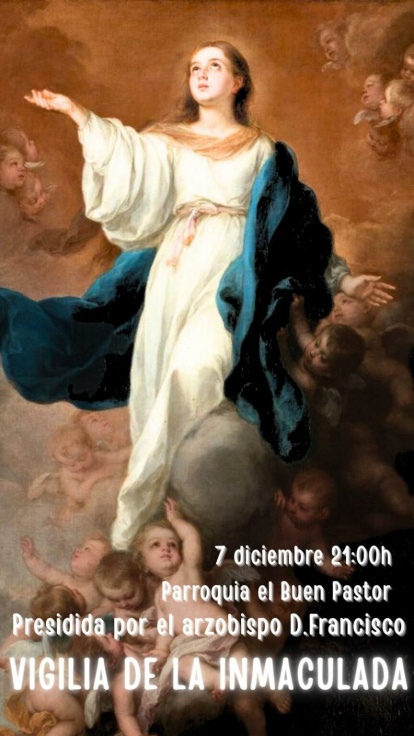 Cartel de la Vigilia de La Inmaculada en Toledo