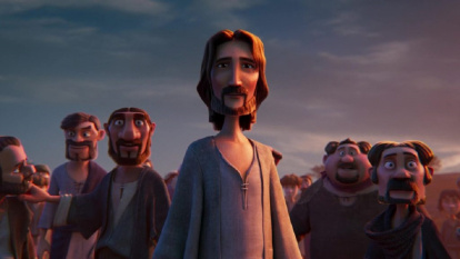 Jesús y sus apóstoles en El Rey de Reyes, la película de dibujos animados de 2025 de Angel Studios